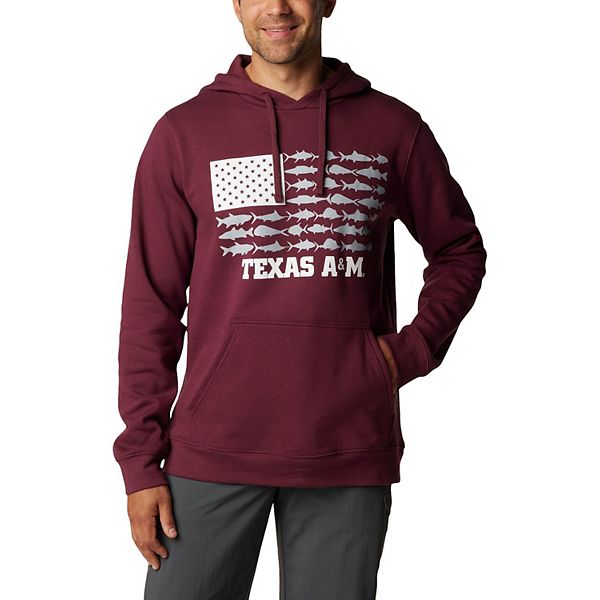 

Мужская толстовка с капюшоном Columbia Maroon Texas A&M Aggies PFG Fish Flag II Unbranded
