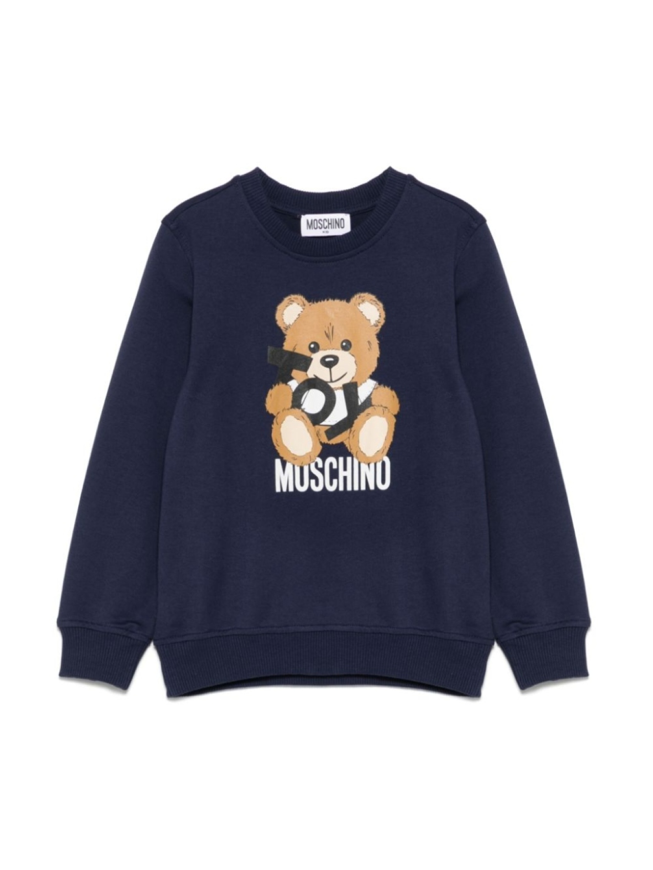 

Moschino Kids толстовка с принтом, синий