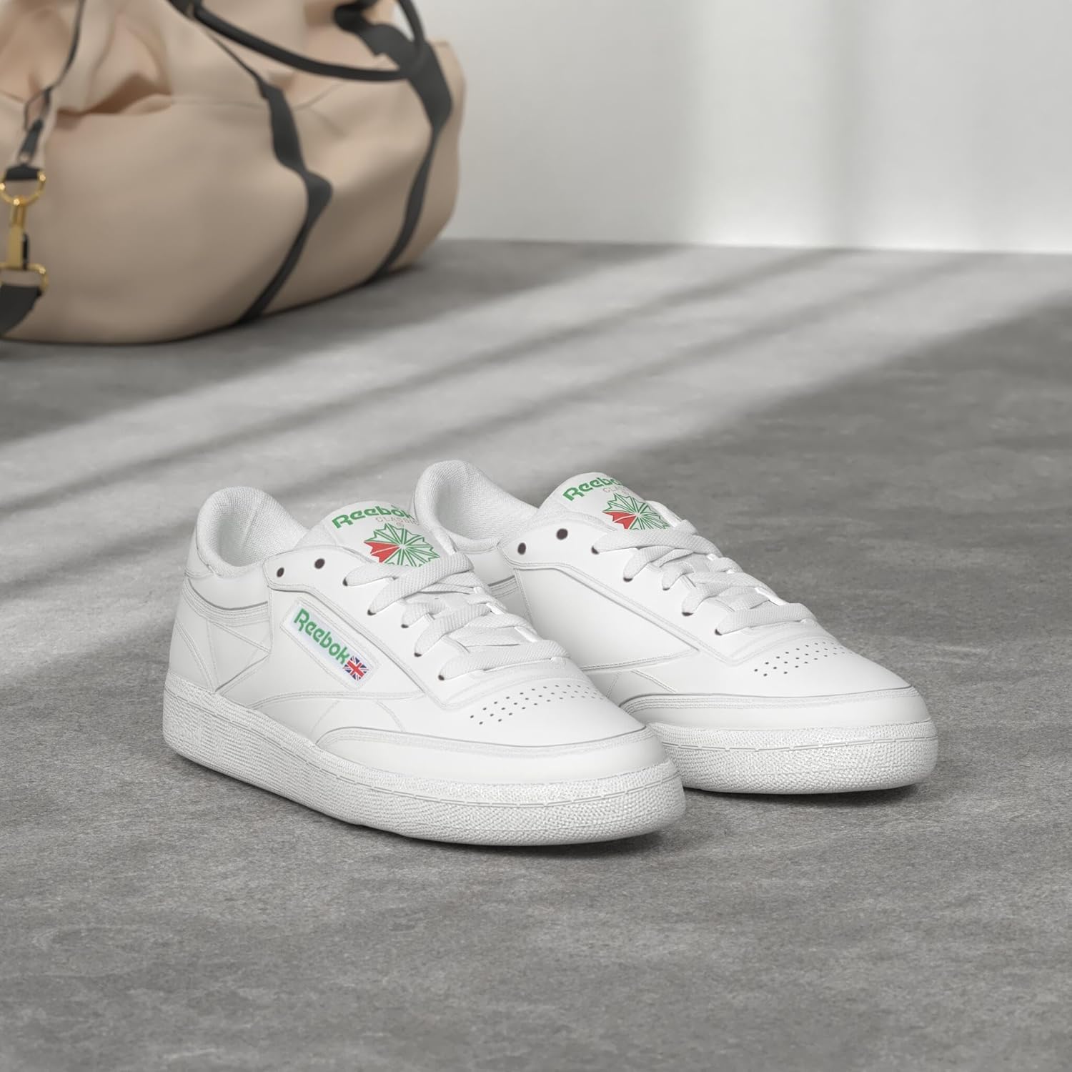 Мужские кроссовки Reebok Club C 85, повседневная спортивная обувь белого цвета для мужчин — фото 2