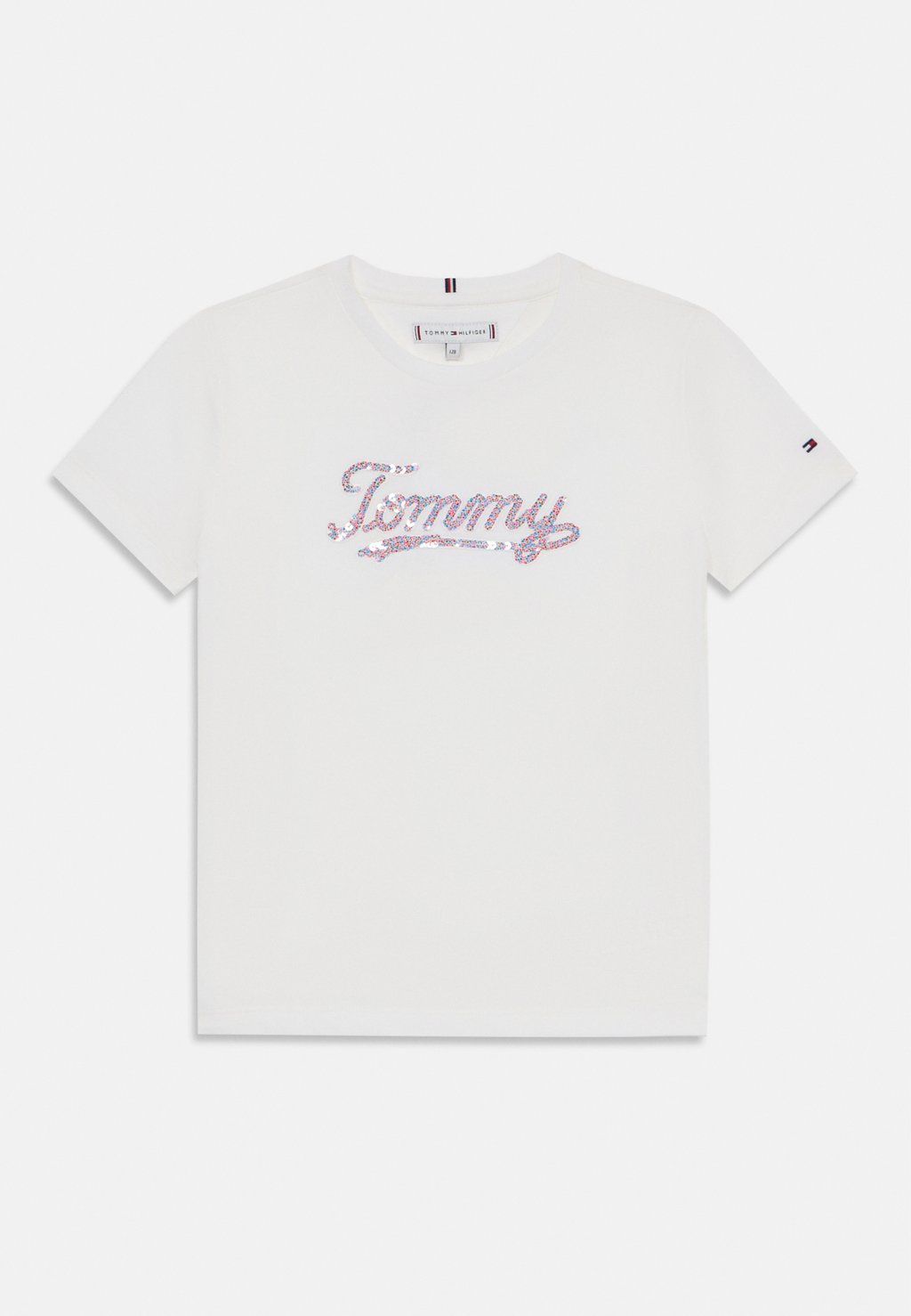 

Футболка с принтом SCRIPT SEQUINS TEE Tommy Hilfiger, белый
