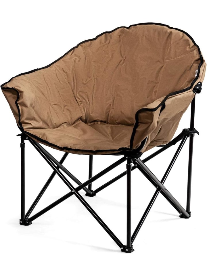 

COSTWAY Складной мягкий походный стул коричневого цвета