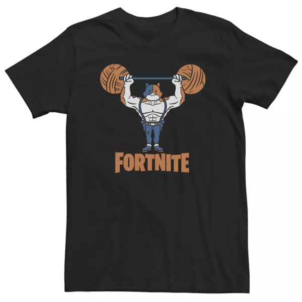 

Футболка Fortnite с оранжевым принтом для больших размеров Licensed Character, черный