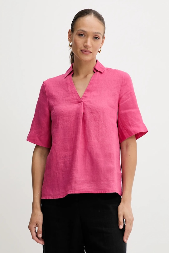 

Льняная блузка United Colors Of Benetton, розовый