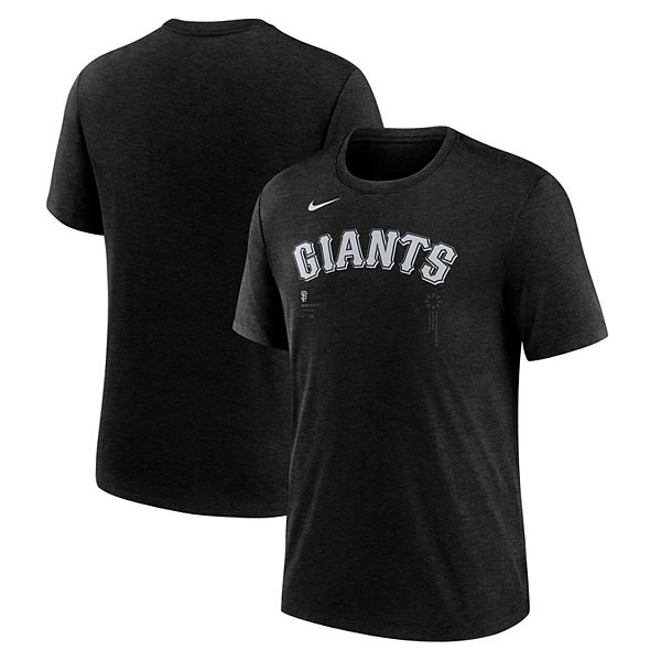 

Мужская футболка heather black san francisco giants fashion wordmark tri-blend Nike