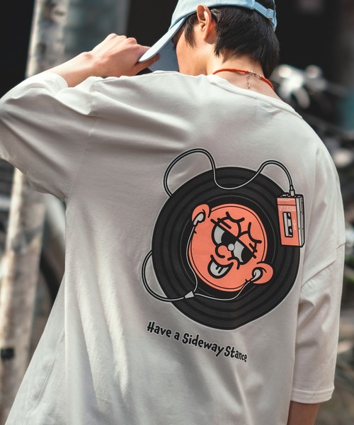 

Футболка с короткими рукавами и графическим принтом Sideway Stance, белая