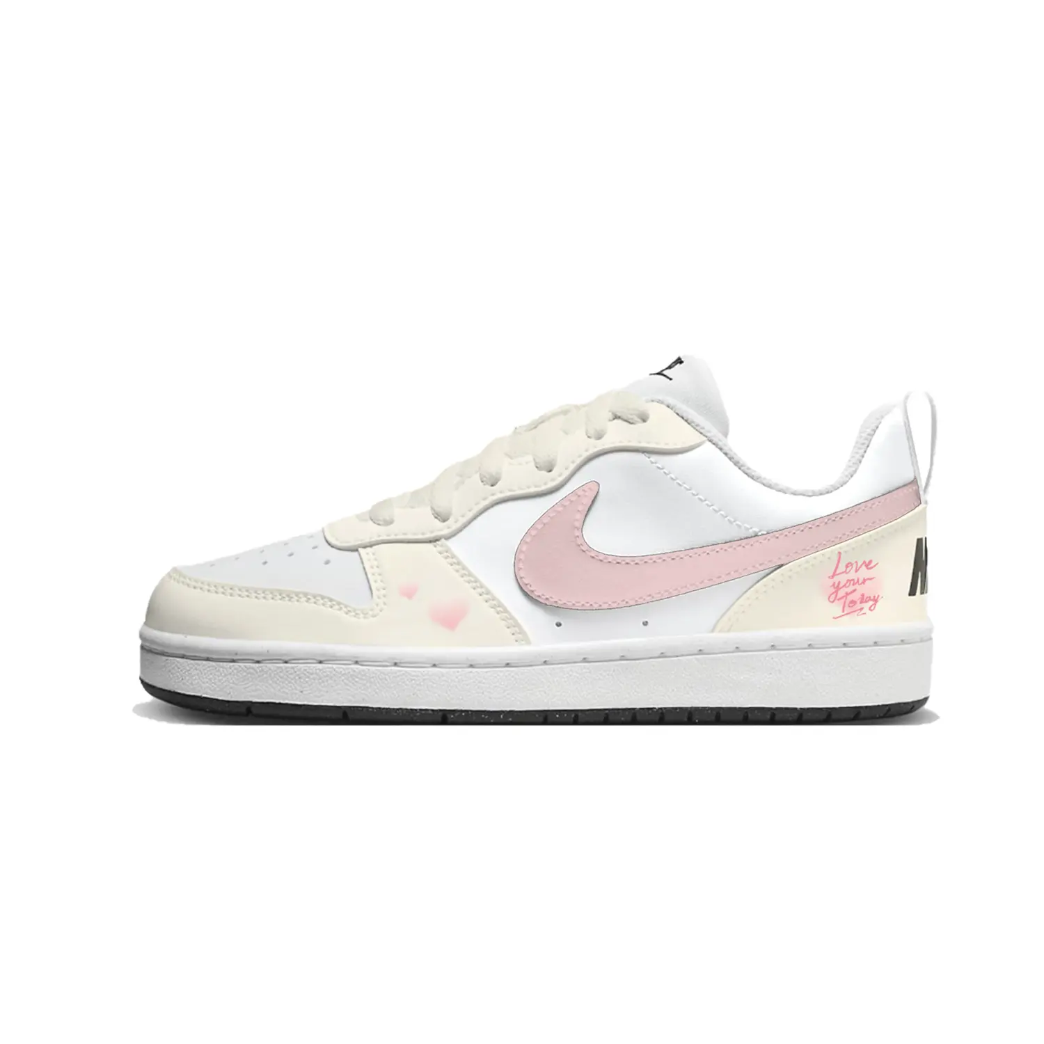 

Nike Бордо Cherry Blossom устойчивые к истиранию низкие кроссовки для скейтбординга White Pink детские