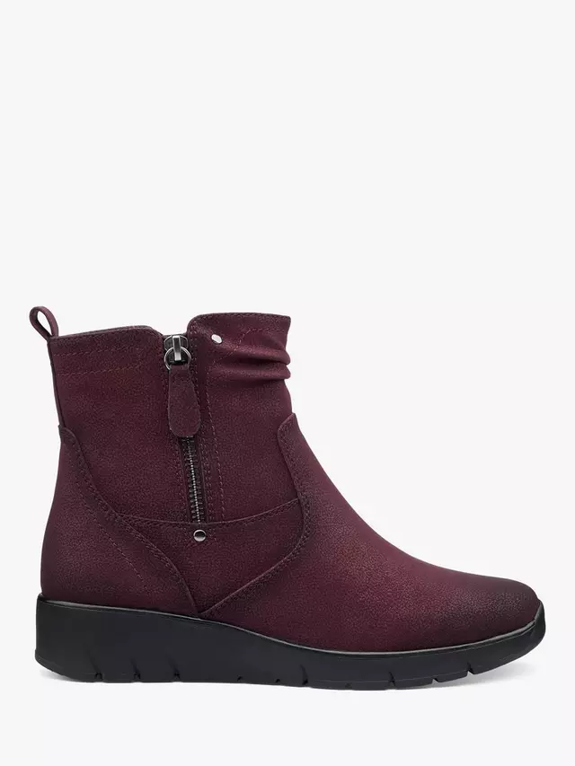 

Ботильоны Hotter Epsom Wedge, цвет wine/sy