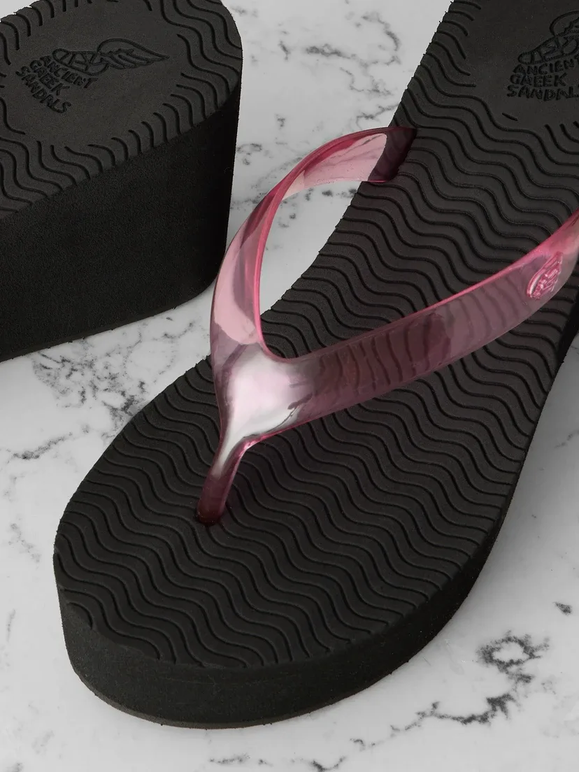 Шлепанцы на танкетке Etheria из ПВХ Ancient Greek Sandals, розовый — фото 4