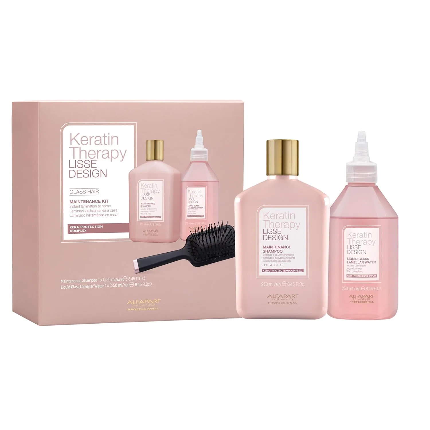 Набор для ламинирования волос Keratin Therapy Lisse Design Glass Hair Kit от Alfaparf Milano Professional Alfaparf Milano