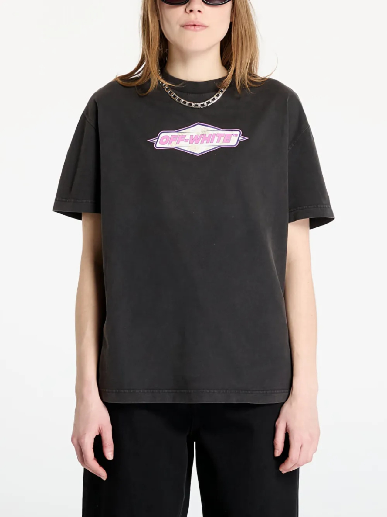 

Футболка с логотипом Off-White, черный