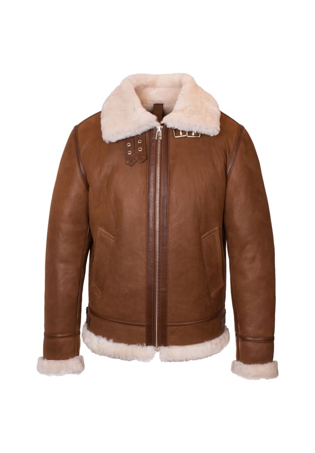 

Кожаная куртка vonrock lambskin куртка из овчины с воротником из овчины Lolus, цвет cognac