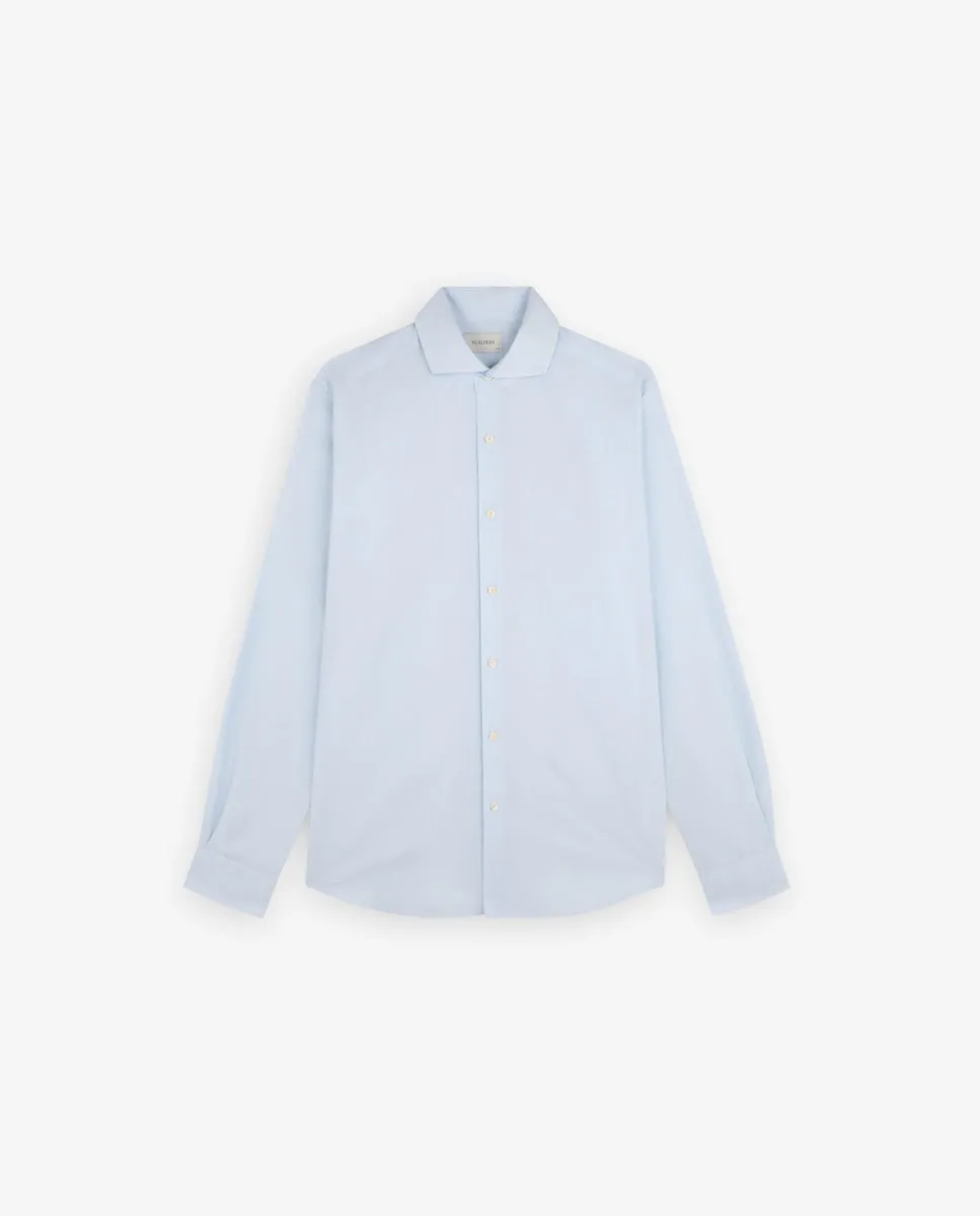 

Мужская хлопковая рубашка с вырезным воротником Scalpers, голубой