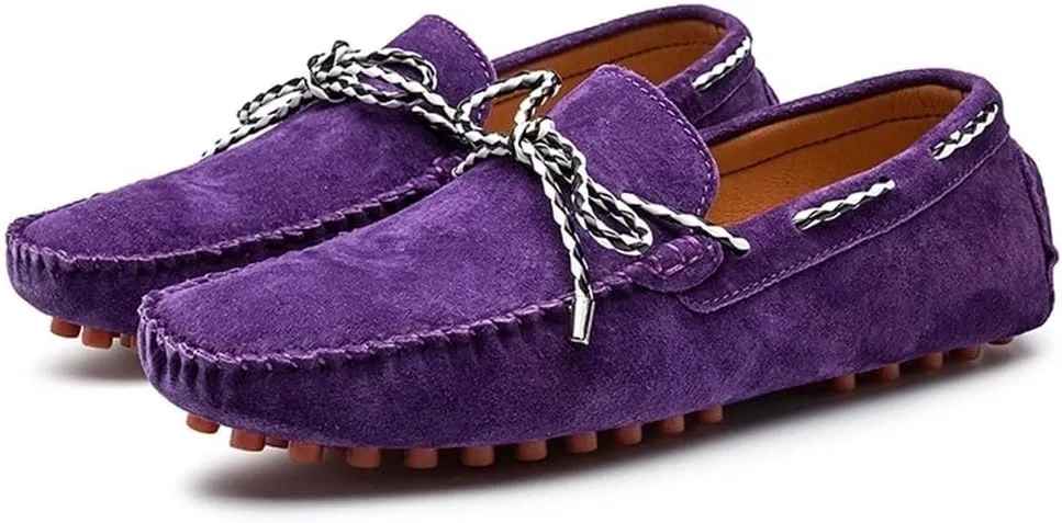 Мужские лоферы дышащие легкие гибкие нескользящие, Purple DHFIRUFSHLO — фото 2