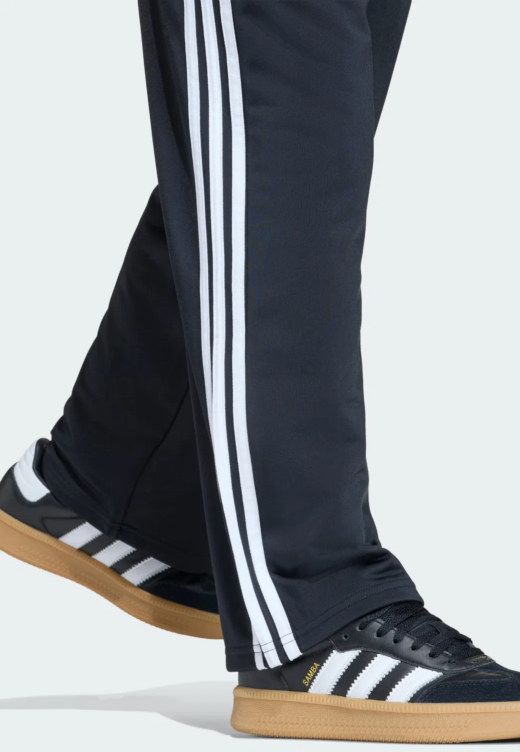 Брюки Adidas Originals свободного кроя Firebird черного цвета — фото 4