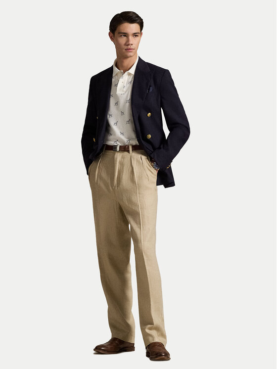 Рубашка-Поло с завышенной талией 710974597001 Polo Ralph Lauren, экрю — фото 2