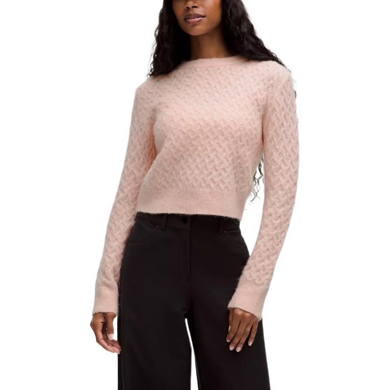 

Свитер женский из смесовой альпаки Lululemon, розовый