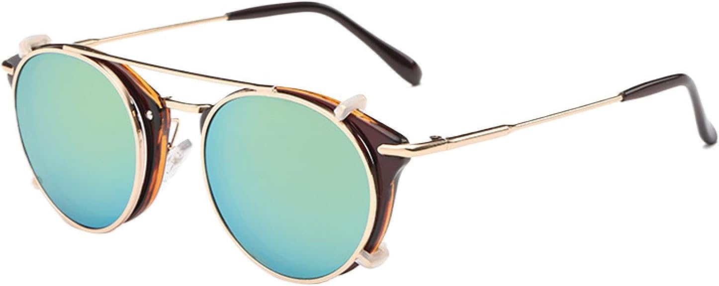 

Солнцезащитные очки с защитой от УФ-излучения UV400 для женщин и мужчин | Стиль стимпанк, откидные, со съемными линзами, круглые | для занятий спортом на открытом воздухе DSVIGF, 04