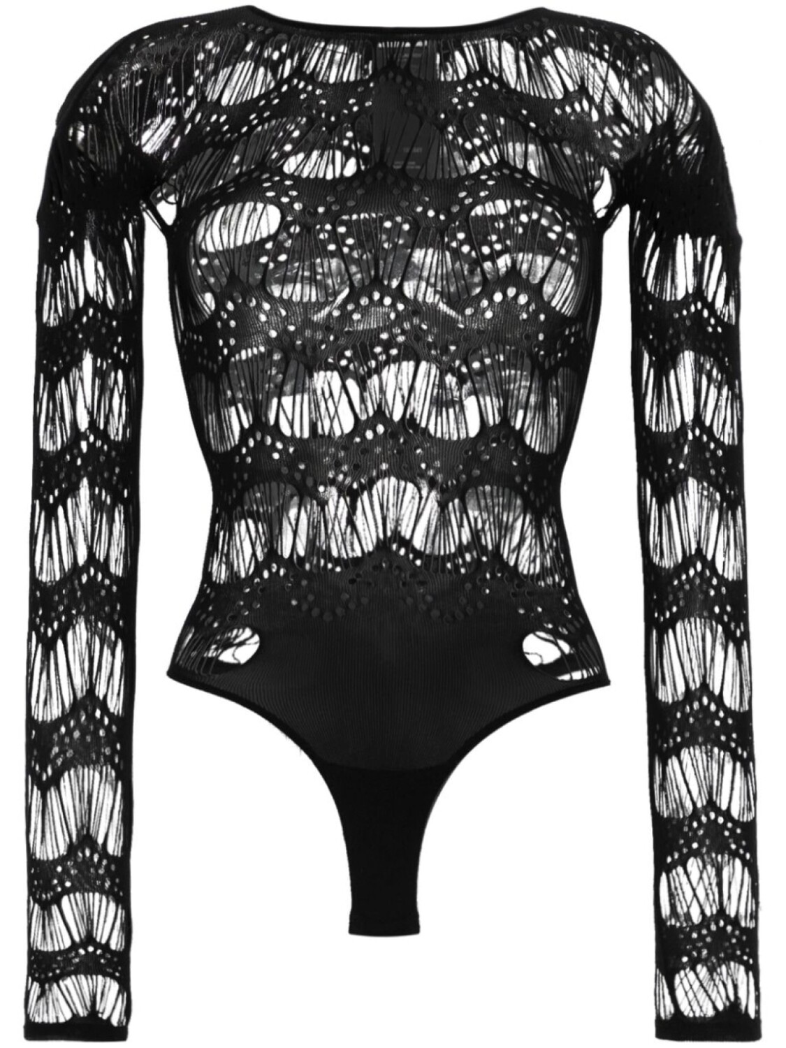 

Saint Laurent боди из джерси, черный