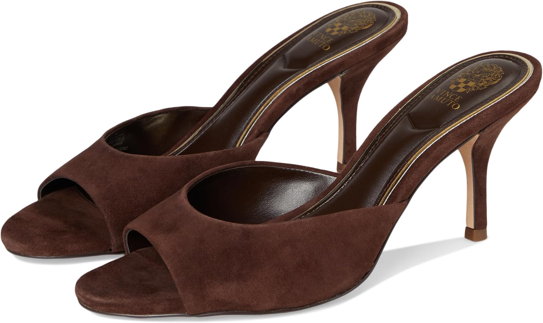 Туфли Vince Camuto Women's Prynn High Heel Mule Sandal, Brownie
