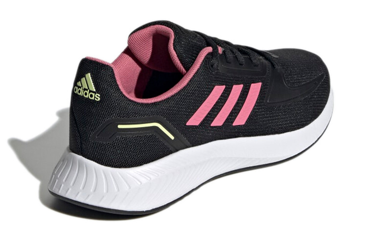Кроссовки Runfalcon 2.0 Kids, низкие, черные/розовые/белые Adidas — фото 3