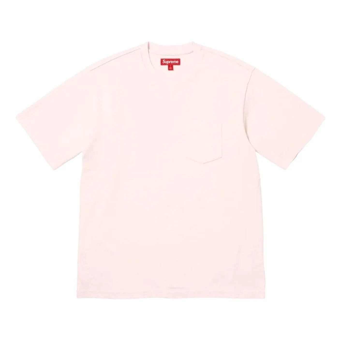 Футболка Supreme SS26 с карманом, розовая