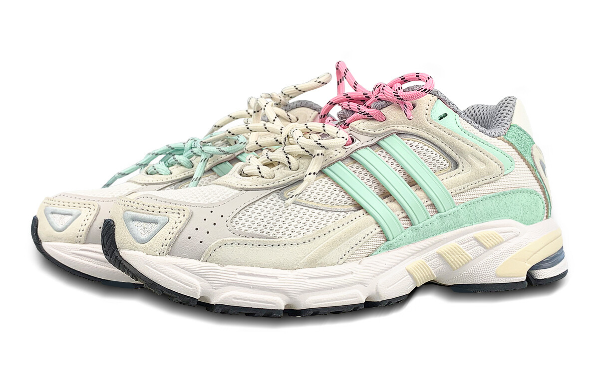Кроссовки Response унисекс с низким верхом бежевый/зеленый/розовый Adidas Originals — фото 3
