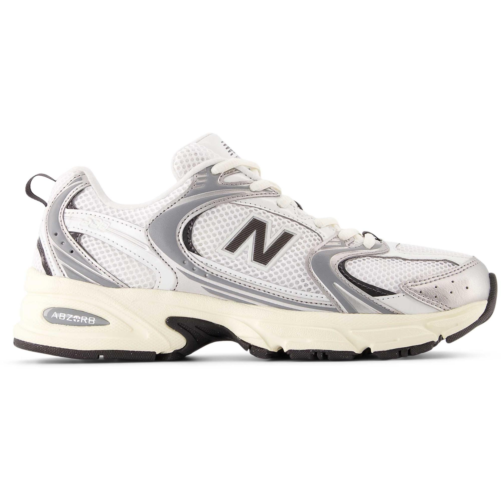 

Мужские повседневные туфли 530 New Balance, Silver Metallic/Black Cement