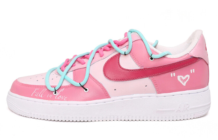 

Кроссовки для скейтбординга Air Force 1 мужские с низким верхом белые/розовые/красные Nike, Красный, Кроссовки для скейтбординга Air Force 1 мужские с низким верхом белые/розовые/красные Nike