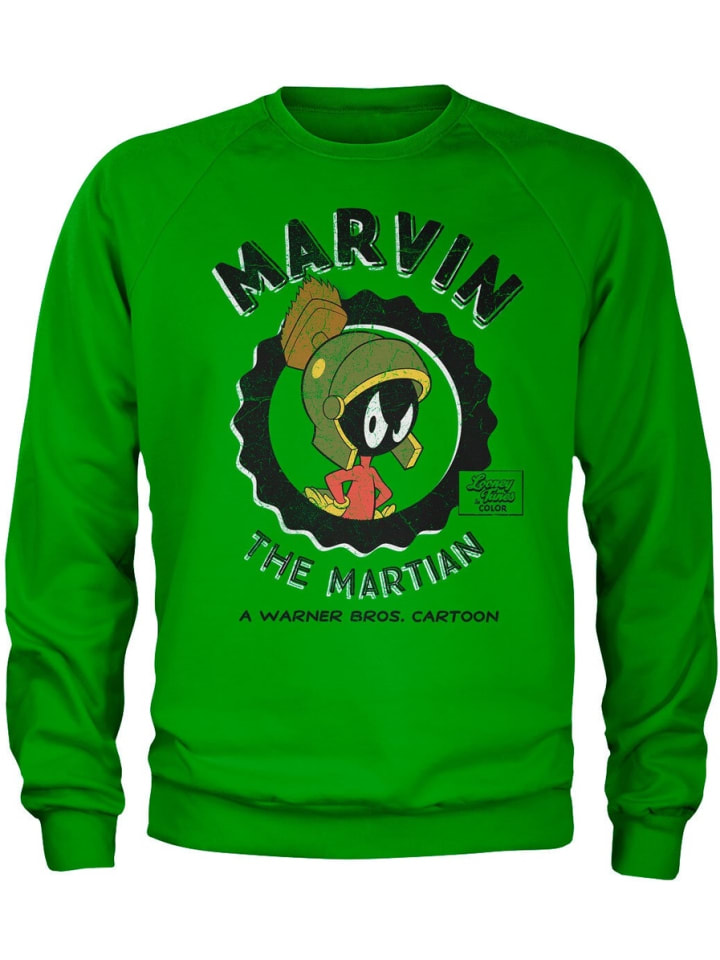 

Пуловер Marvin The Martian Sweatshirt Looney Tunes , зеленый