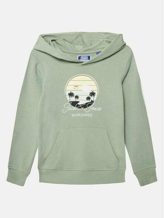 

Толстовка обычного кроя Palm 12269868 Jack&Jones Junior, зеленый