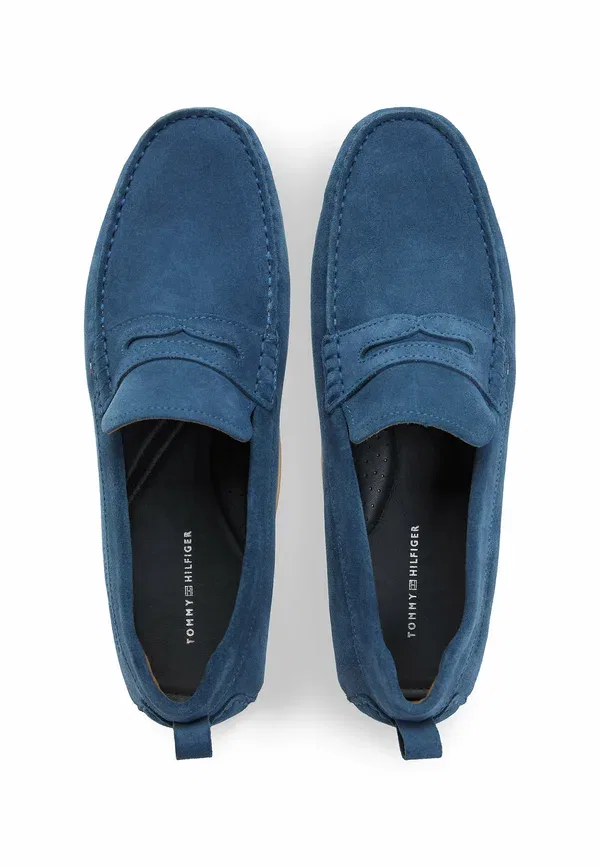 Туфли-мокасины Tommy Hilfiger Suede cleat driver shoes, цвет Эгейское море — фото 3