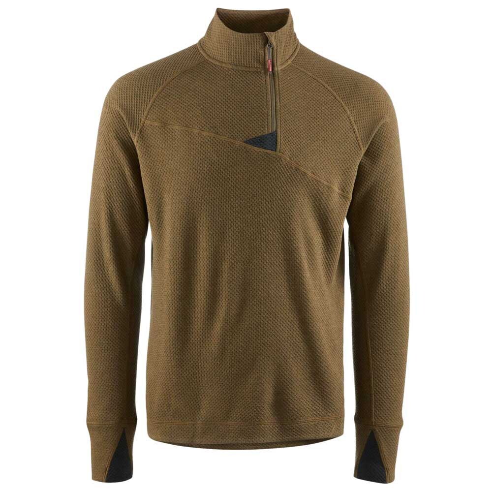 

Толстовка Klättermusen Huge Half Zip, зеленый
