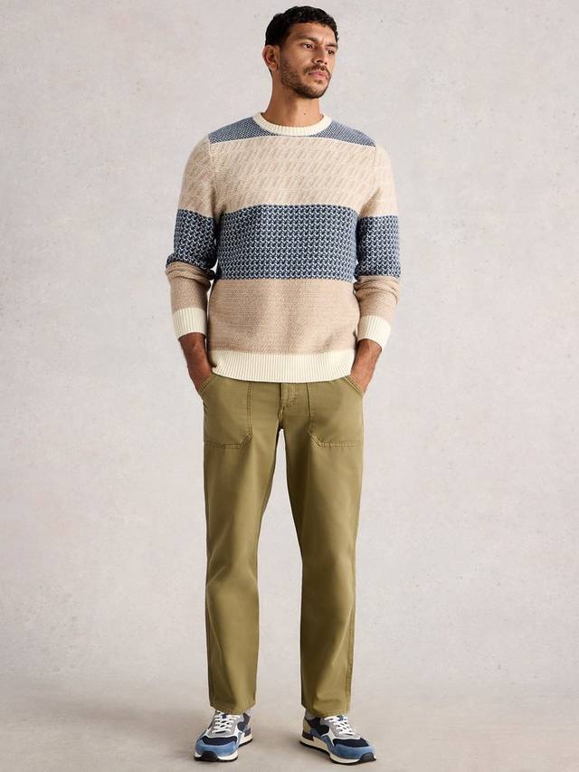 

Вязаный свитер с узором фэр-айл из шерстяной смеси White Stuff, Navy/Multi