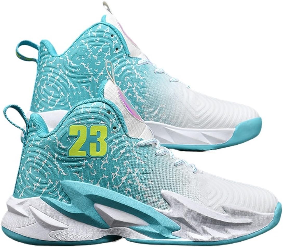 

Прочные стильные кроссовки Y2K с высокой посадкой и амортизацией для мужчин, противоскользящие для баскетбола, бега и тренировок на открытом воздухе, уличная обувь с комфортным дизайном на весь день Ctkvbmeoi, зеленый