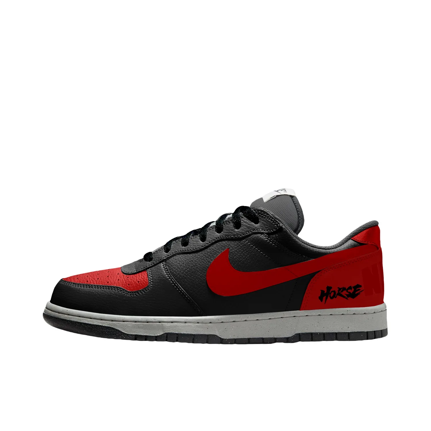 Nike Big Scarlet Abrasion Resistant Slip Resistant Low top Skateboard Shoes мужские черно-красные