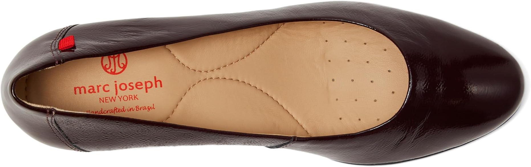 Туфли Marc Joseph New York Prospect Wedge, цвет Wine Svelte Patent — фото 2