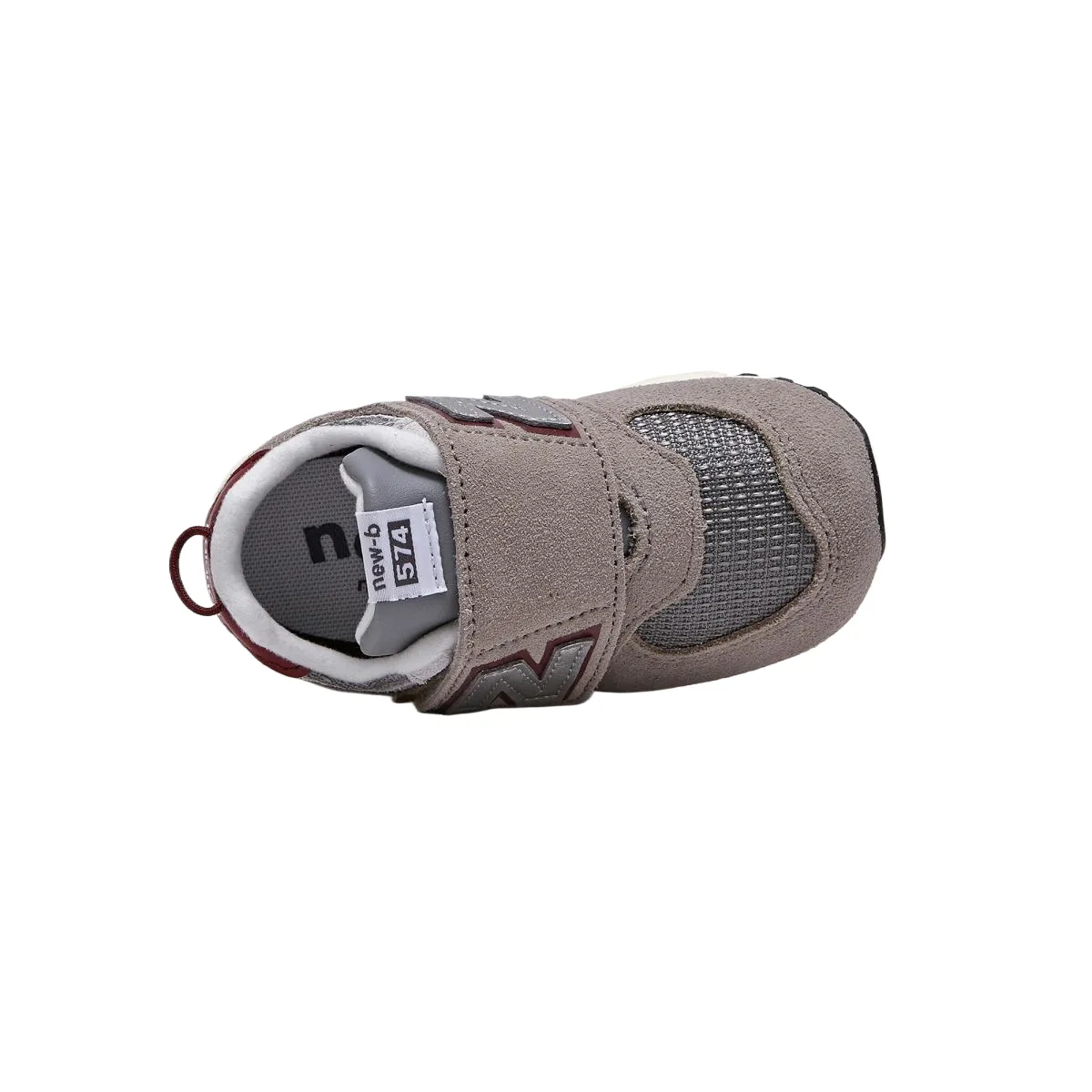 Кроссовки NB 574 Synthetic Leather для малышей New Balance, бежевый — фото 4