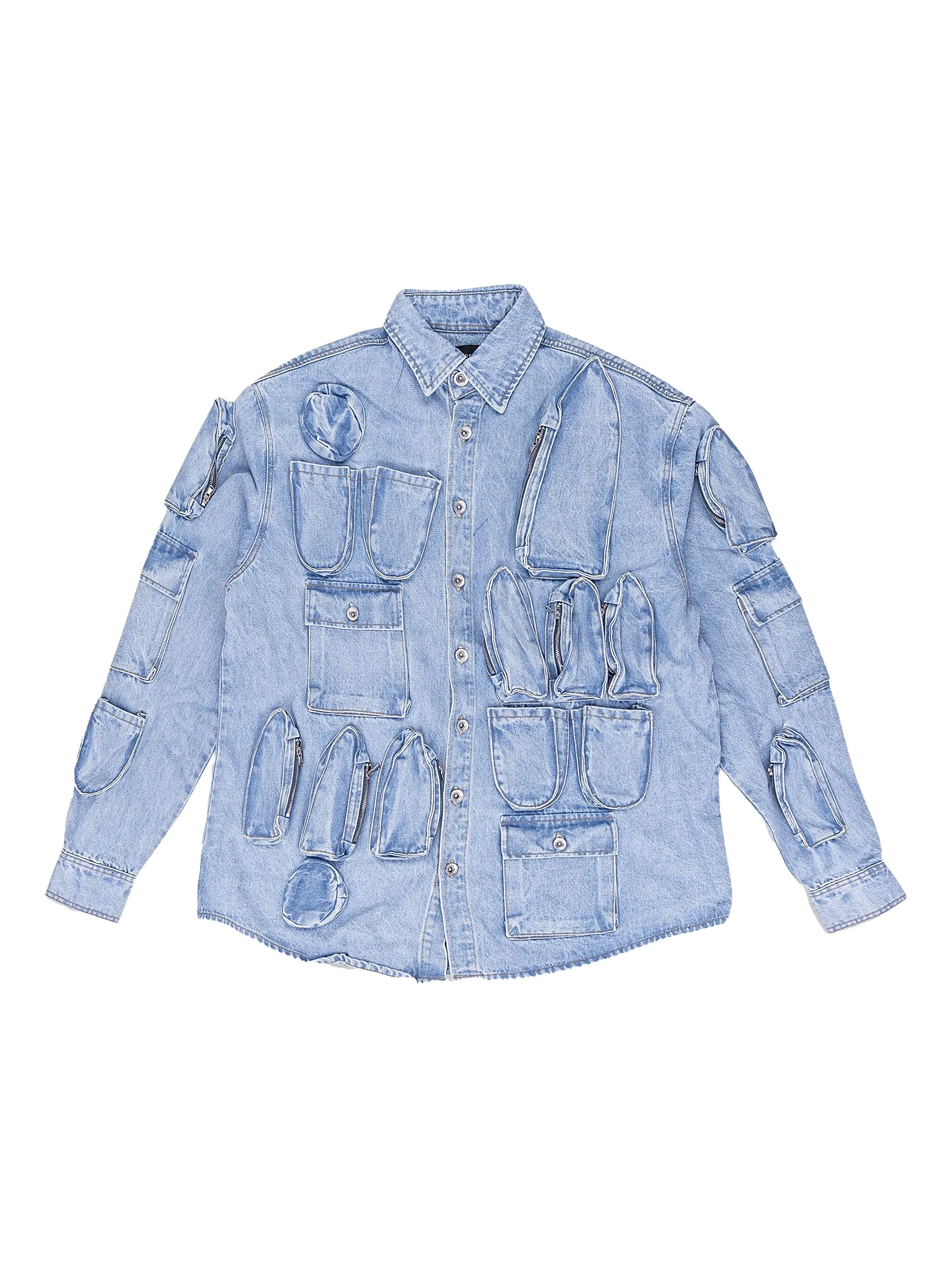 

Рубака с карманами Who Decides War, синий