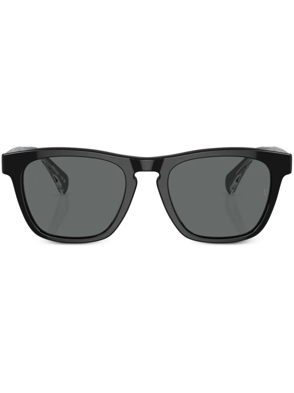

Солнцезащитные очки R-3 трапециевидной формы Oliver Peoples, черный