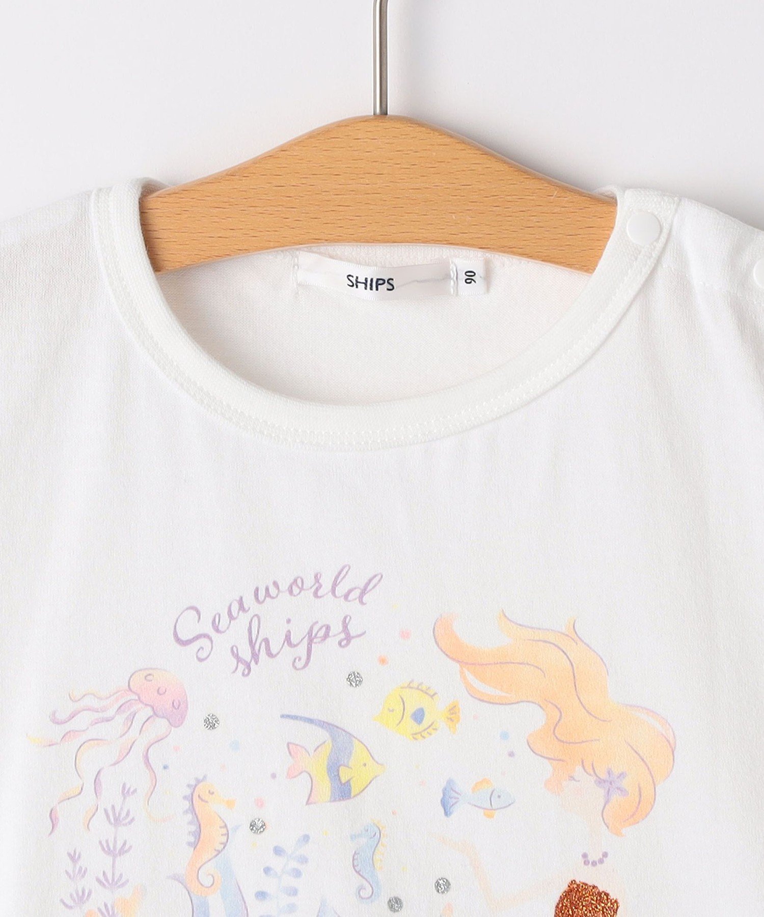 Детская футболка с коротким рукавом и летним рисунком. Размер: 80-90 см SHIPS KIDS, Off white — фото 3