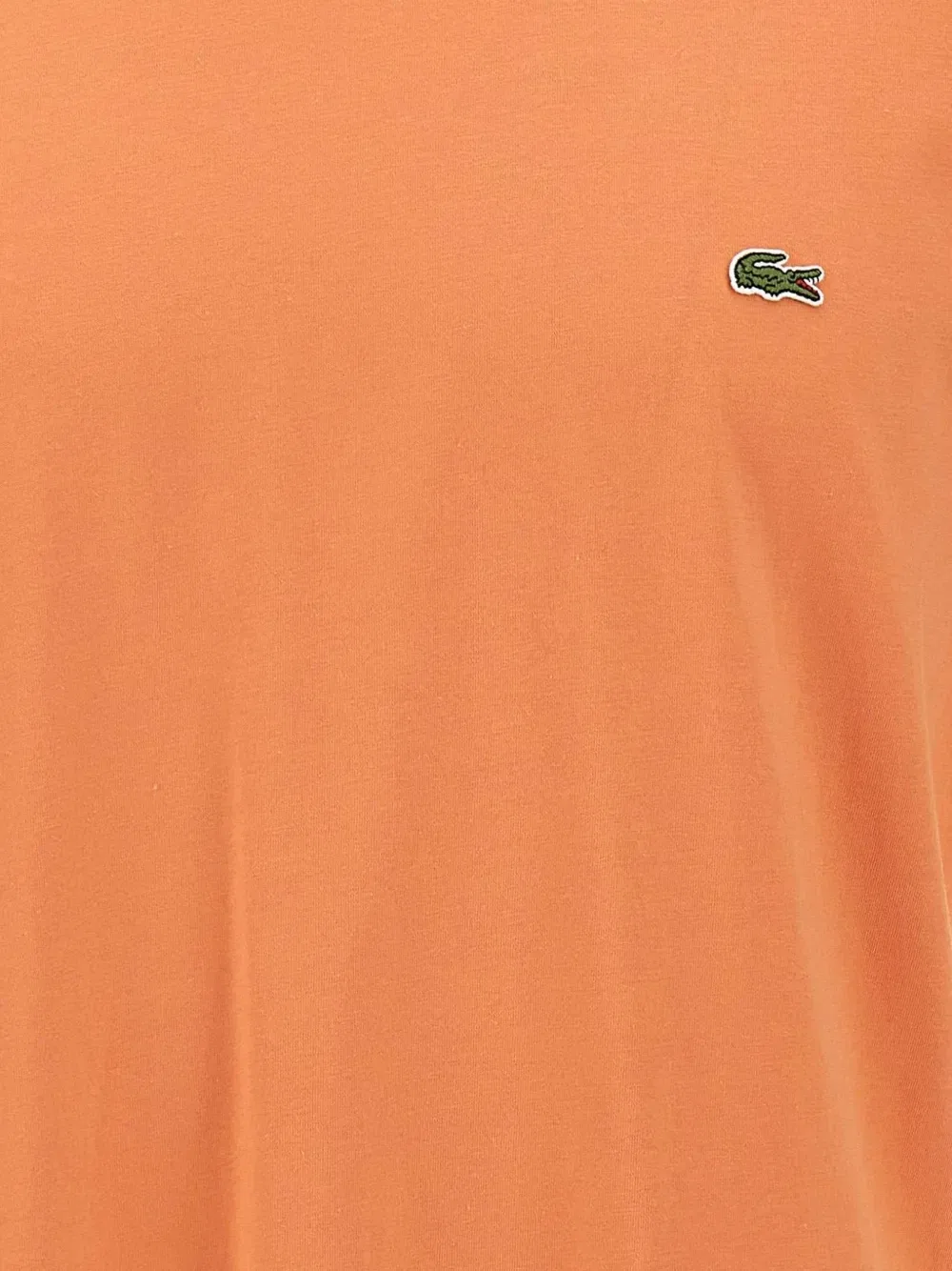 Футболка из хлопка с нашивкой-логотипом Lacoste, оранжевый — фото 4