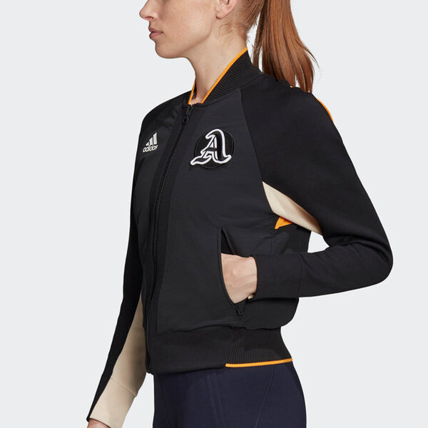 Куртка спортивная стильная с длинными рукавами куртка Adidas, черный — фото 4