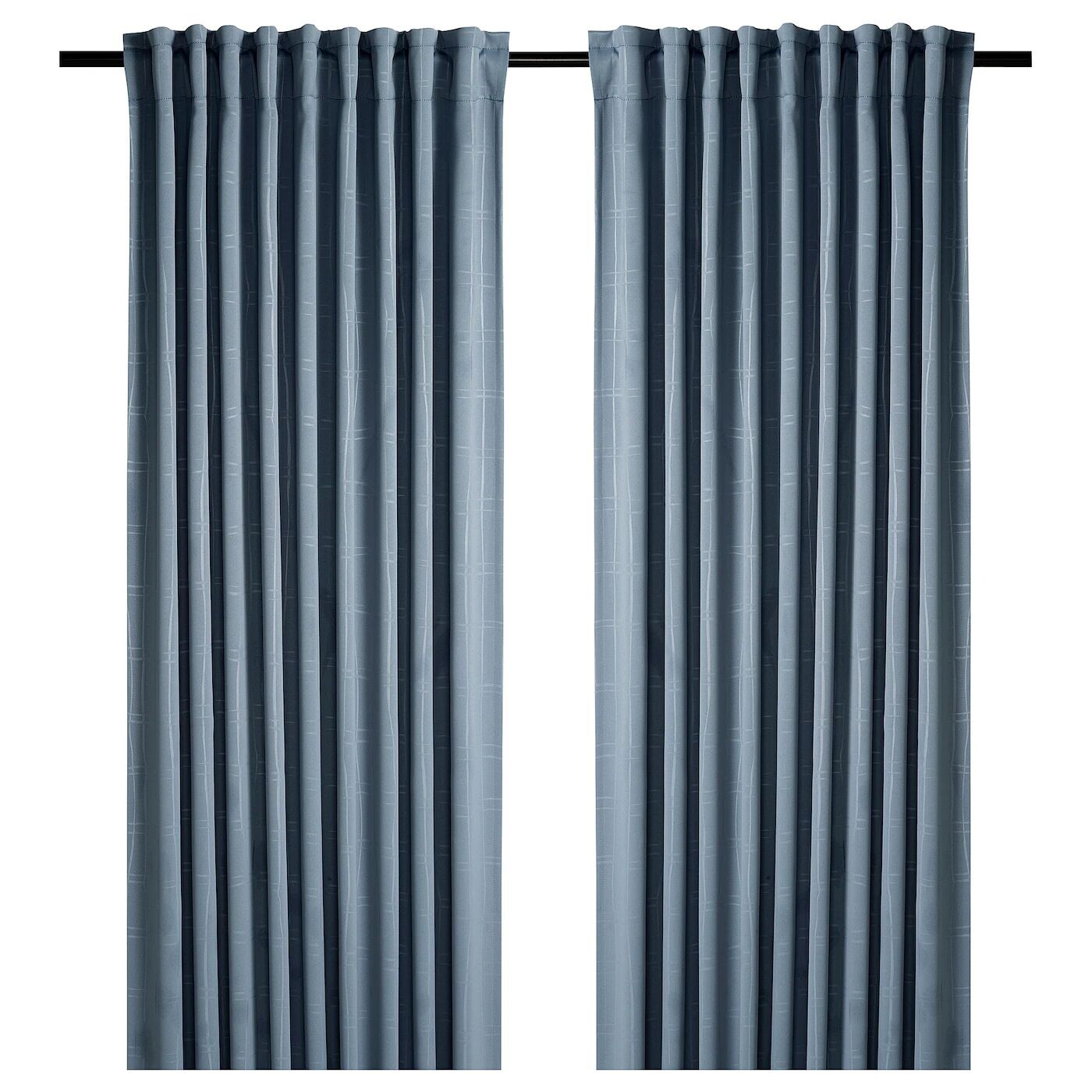 

2 шторы (затемненные), светло-голубые, 145х300 см, PRAKTTIDLÖSA IKEA