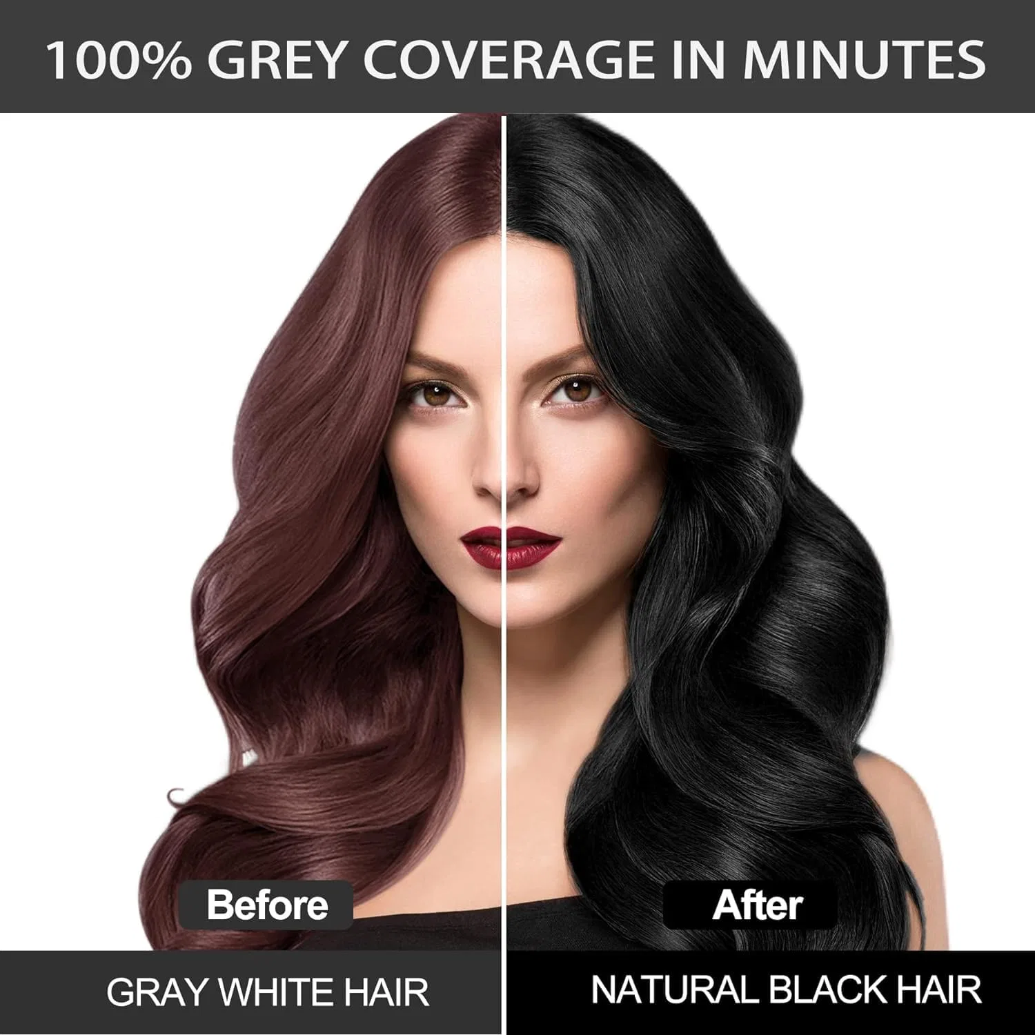 Шампунь-краска для волос 3-в-1 «Black Hair Dye» 500 мл Gemtoy, Black — фото 3