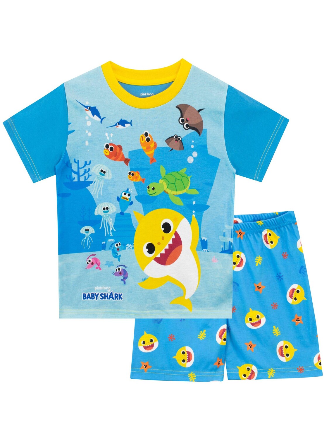 

Короткая пижама Baby Shark, синий