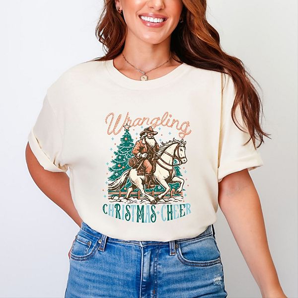 

Футболка Wrangling с эффектом поношенности в рождественском стиле Simply Sage Market, Ivory, Зеленый, Футболка Wrangling с эффектом поношенности в рождественском стиле Simply Sage Market, Ivory