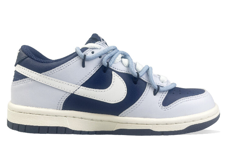 

Кроссовки Nike Dunk Skateboarding Shoes Women's Low-top Gray, темно-синий