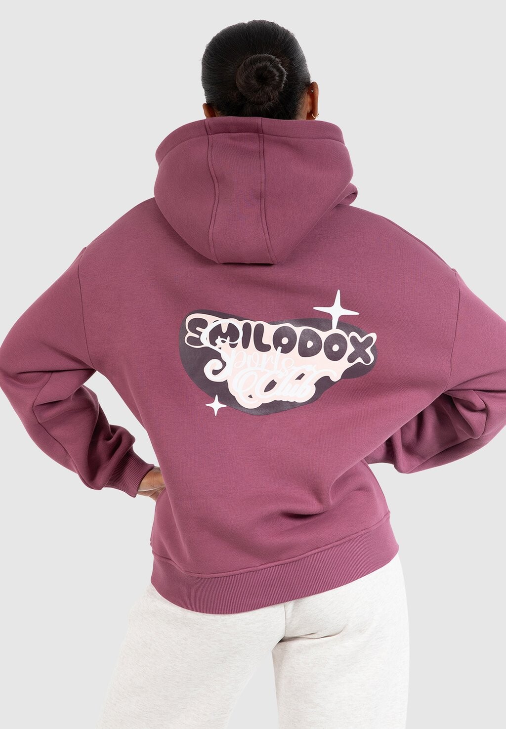 

Толстовка с капюшоном Smilodox, розовый