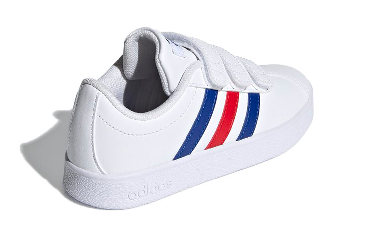 Кроссовки Adidas VL Court 2.0 J 'White Royal Blue Vivid Red' — фото 4