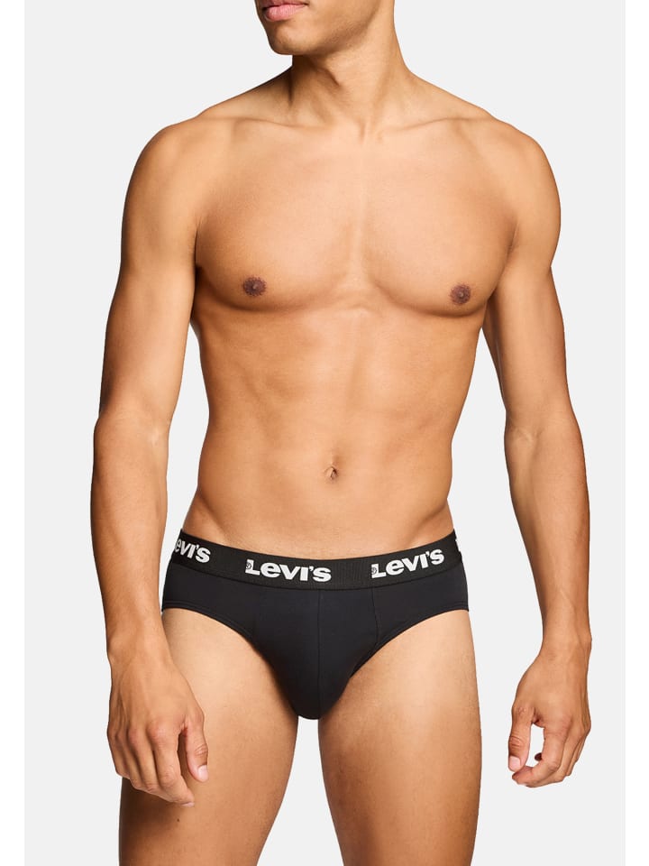 Levi´s Боксерские шорты LEVIS Men Repeat Logo Brief 2P черного цвета — фото 4